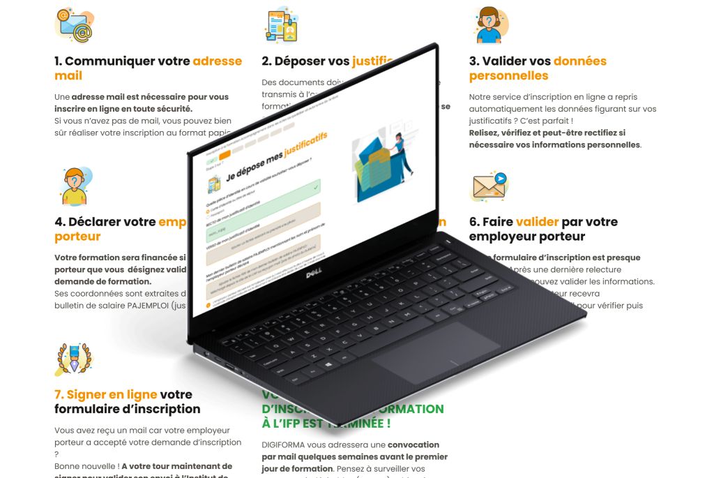 mockup du formulaire intelligent pour l'ifp
